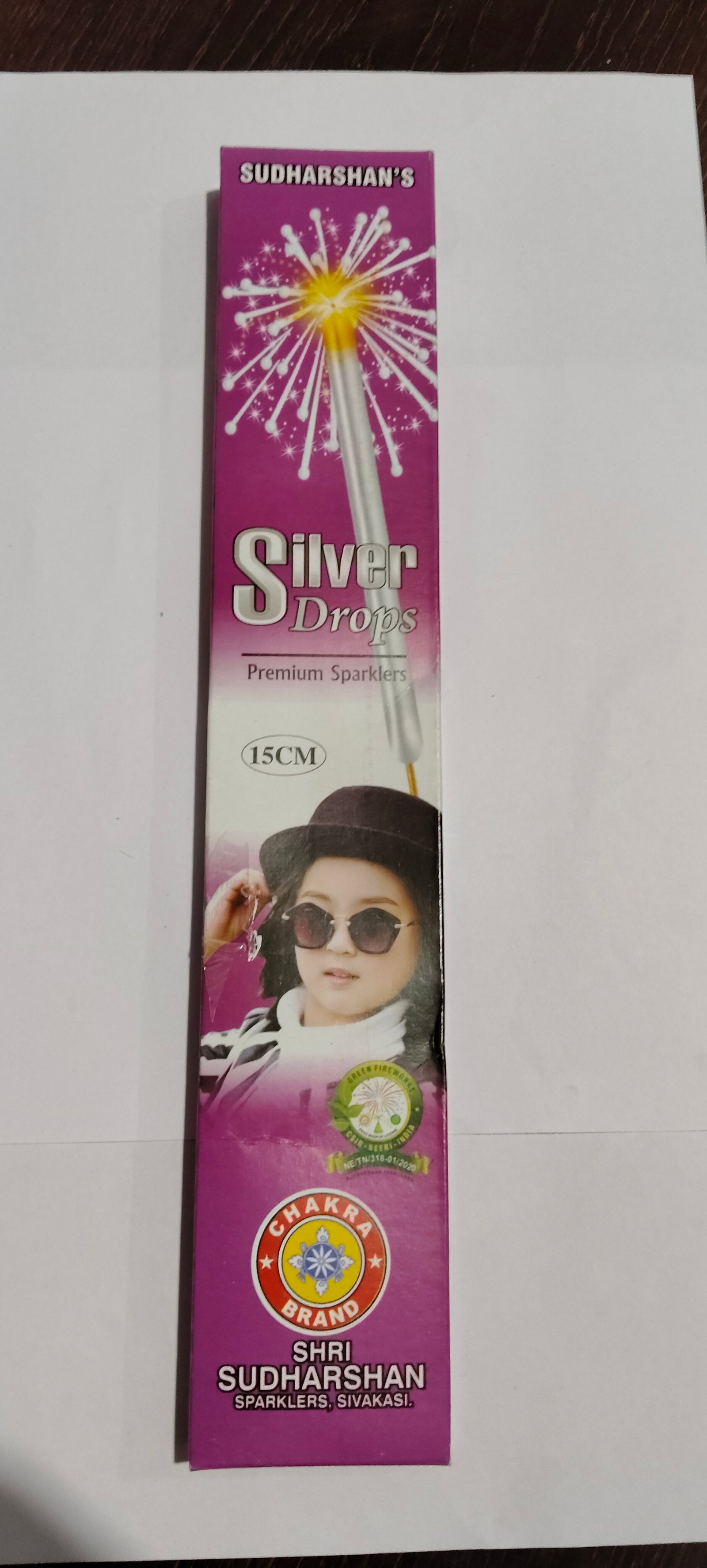 15 cm Silver Drops